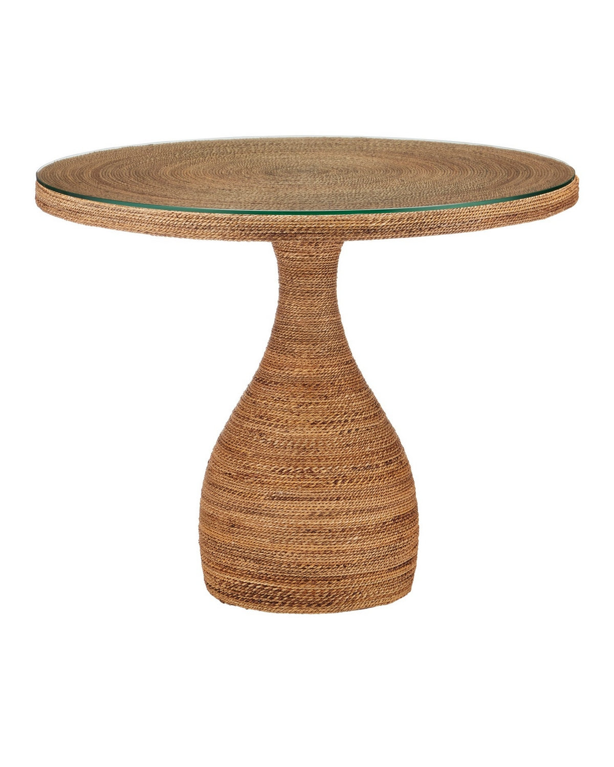 Currey and Company - 3000-0331 - Entry Table - Dominica - Natural/Clear