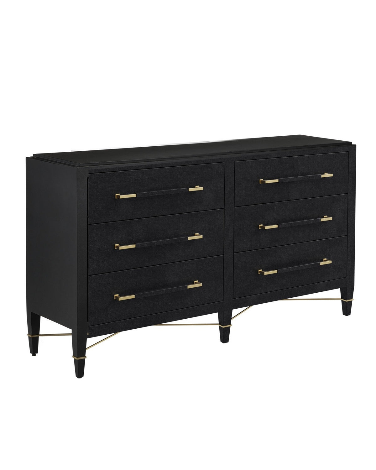 Currey and Company - 3000-0332 - Chest - Verona - Black/Natural/Champagne/Silver