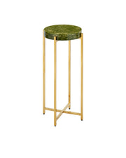 Currey and Company - 4000-0228 - Drinks Table - Rina - Green/Brass
