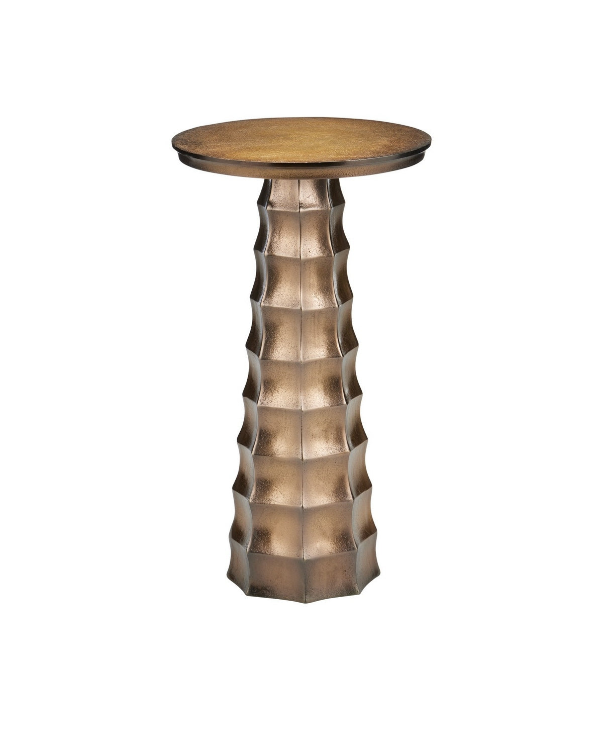 Currey and Company - 4000-0229 - Drinks Table - Gridiron - Antique Brass