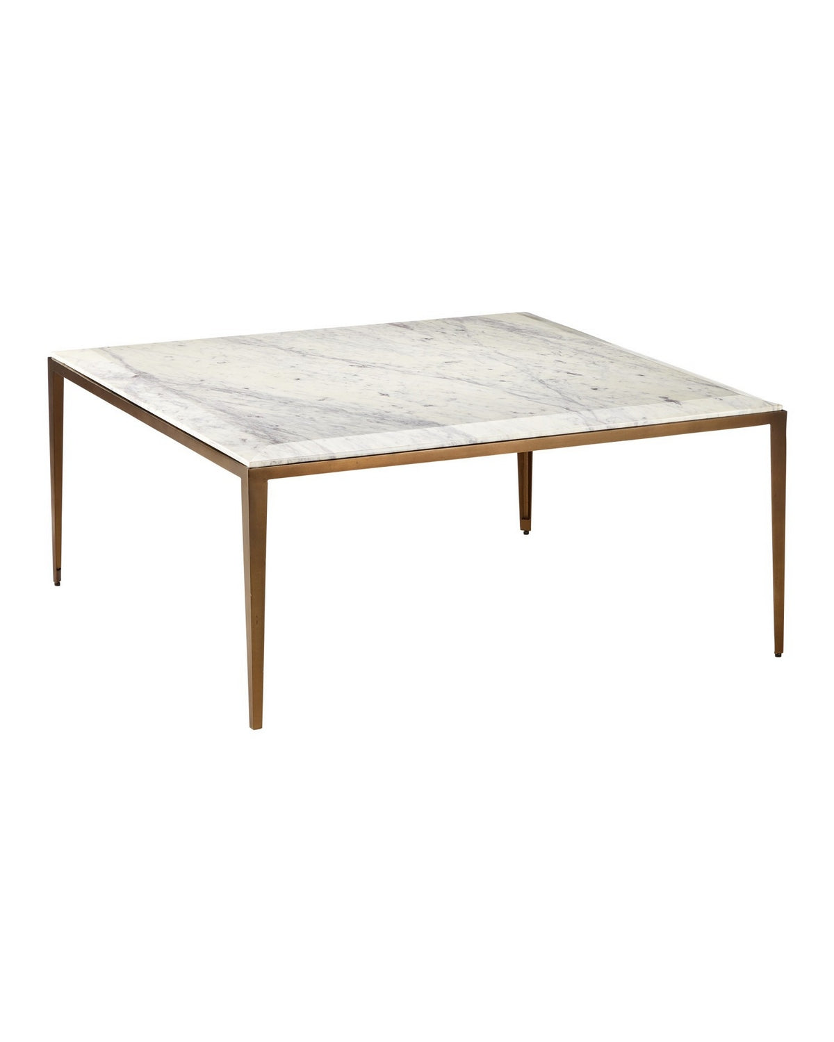 Currey and Company - 4000-0237 - Cocktail Table - Oblique - Natural/Antique Brass