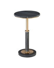 Currey and Company - 4000-0241 - Accent Table - Miles - Natural/Polished Brass