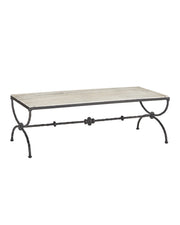 Currey and Company - 4000-0244 - Cocktail Table - Agora - Natural/Rustic Bronze