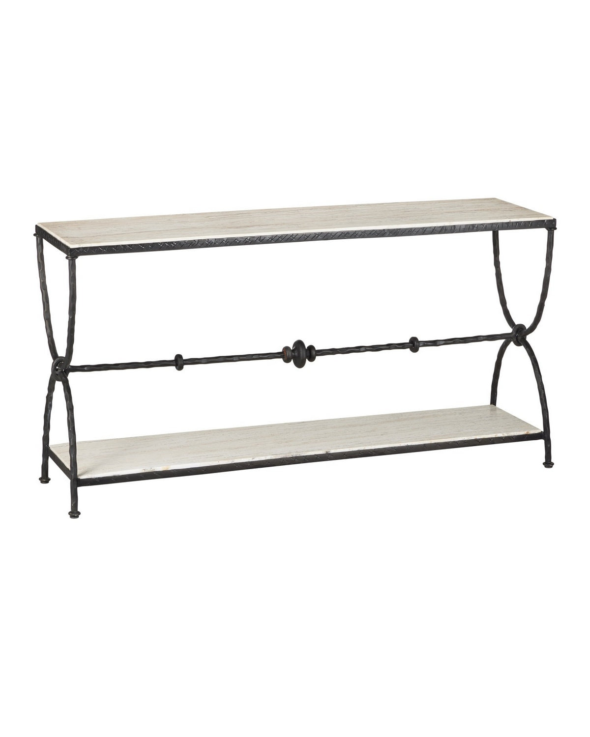Currey and Company - 4000-0245 - Console Table - Agora - Natural/Rustic Bronze