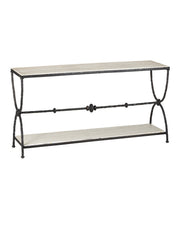 Currey and Company - 4000-0245 - Console Table - Agora - Natural/Rustic Bronze