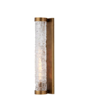 Currey and Company - 5800-0064 - One Light Wall Sconce - Busby - Clear/Brushed Brass