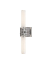 Currey and Company - 5800-0070 - Two Light Wall Sconce - Brietta - Opaque White/Polished Nickel