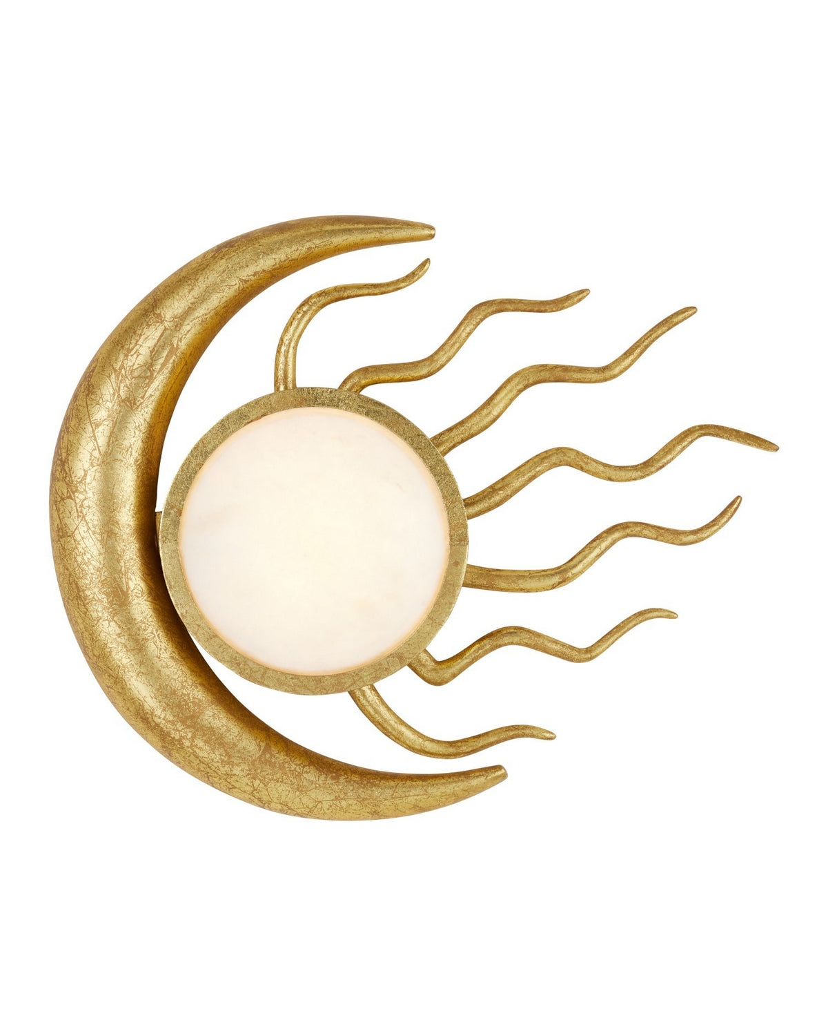 Currey and Company - 5900-0058 - LED Wall Sconce - Tona - Gold Leaf/White