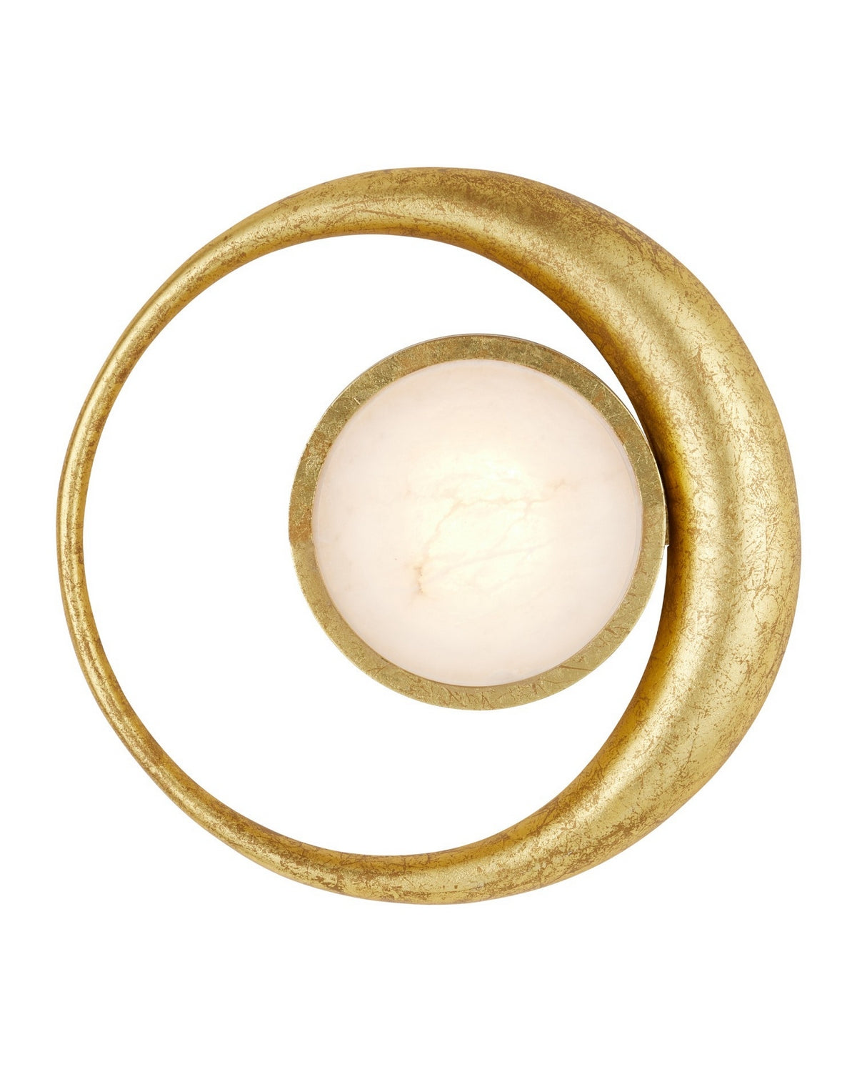 Currey and Company - 5900-0059 - LED Wall Sconce - Muluk - Gold Leaf/White