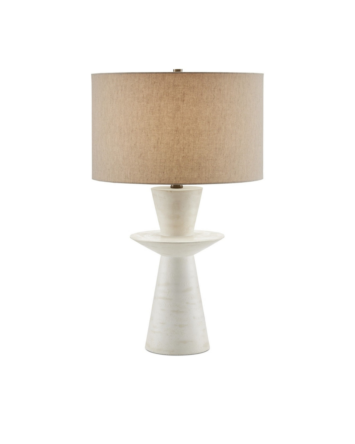 Currey and Company - 6000-0804 - One Light Table Lamp - Cantata - Off-White Distressed