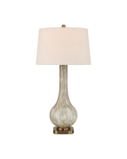 Currey and Company - 6000-1025 - One Light Table Lamp - Bombon - Pale Brown/Off-White/Antique Brass