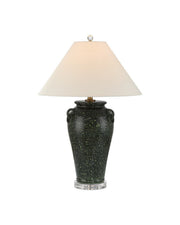 Currey and Company - 6000-1032 - One Light Table Lamp - Junko - Green/Clear