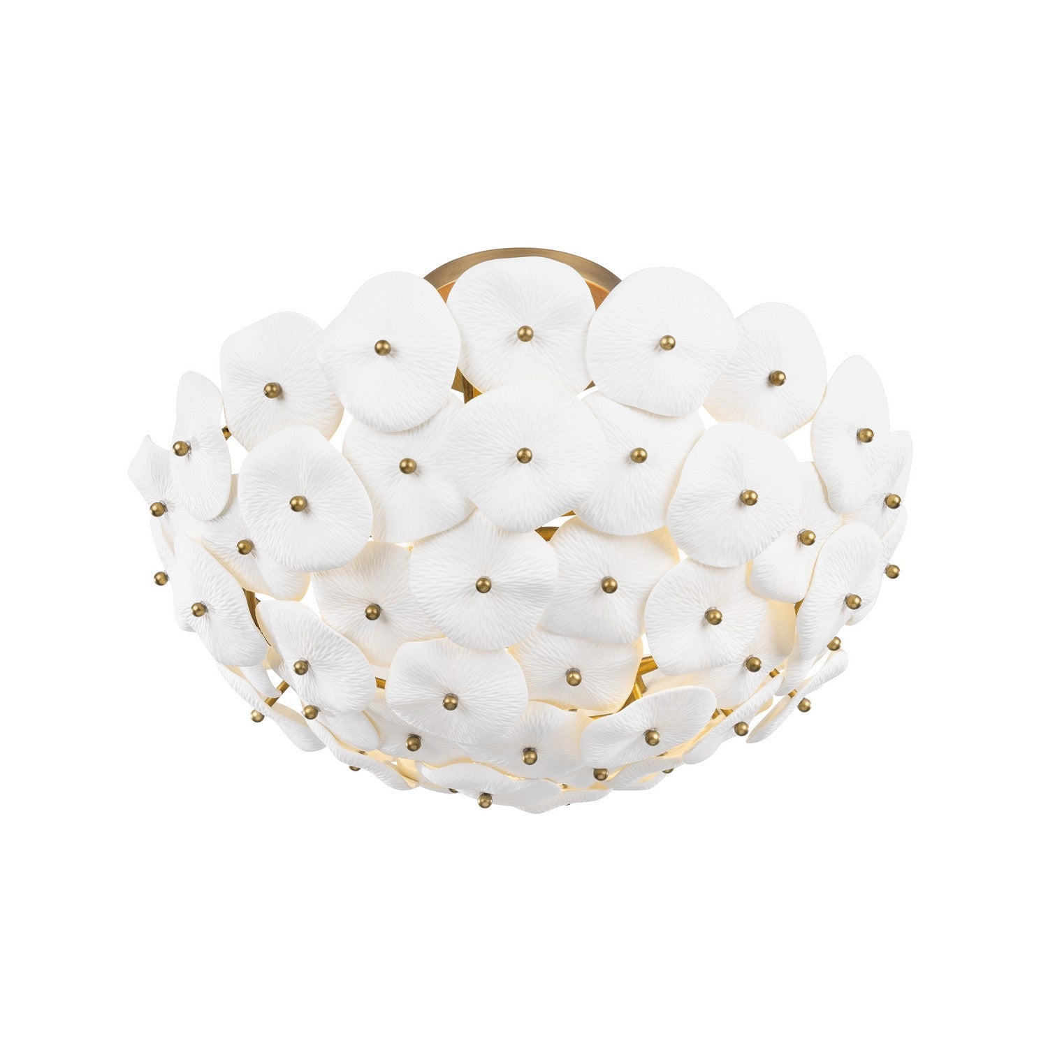 Metropolitan - N1823-732 - Three Light Semi-Flush Mount - Coastlyn - Legacy Brass