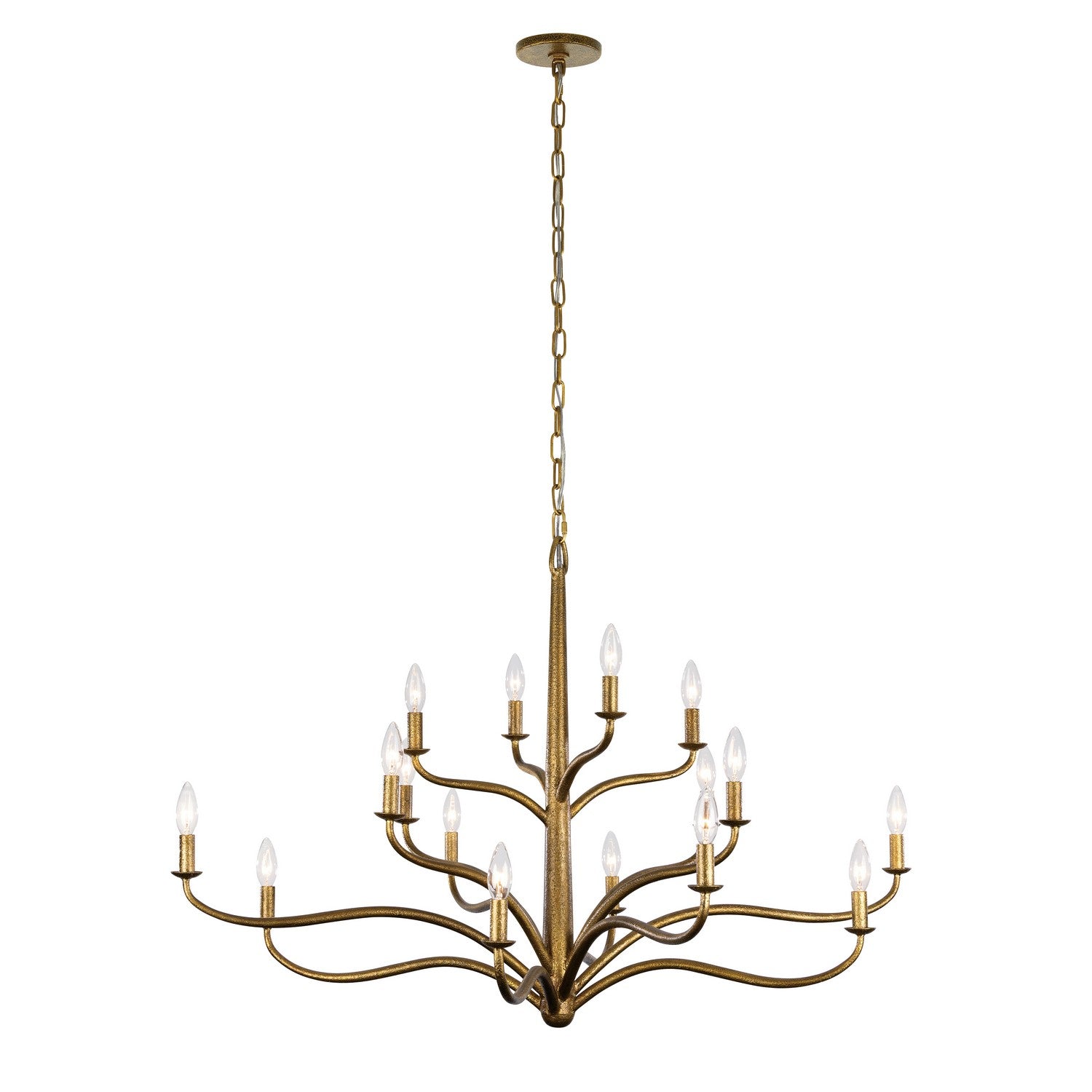 Metropolitan - N3319-891 - 16 Light Chandelier - Dorianne - Textured Dusken Brass