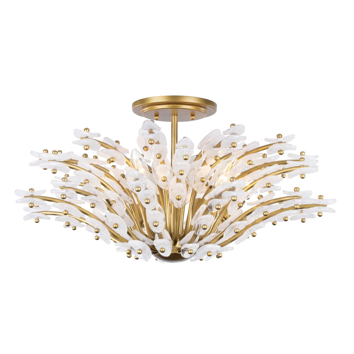 Metropolitan - N3406-870 - Six Light Semi-Flush Mount - Sorra - Painted Legacy Brass