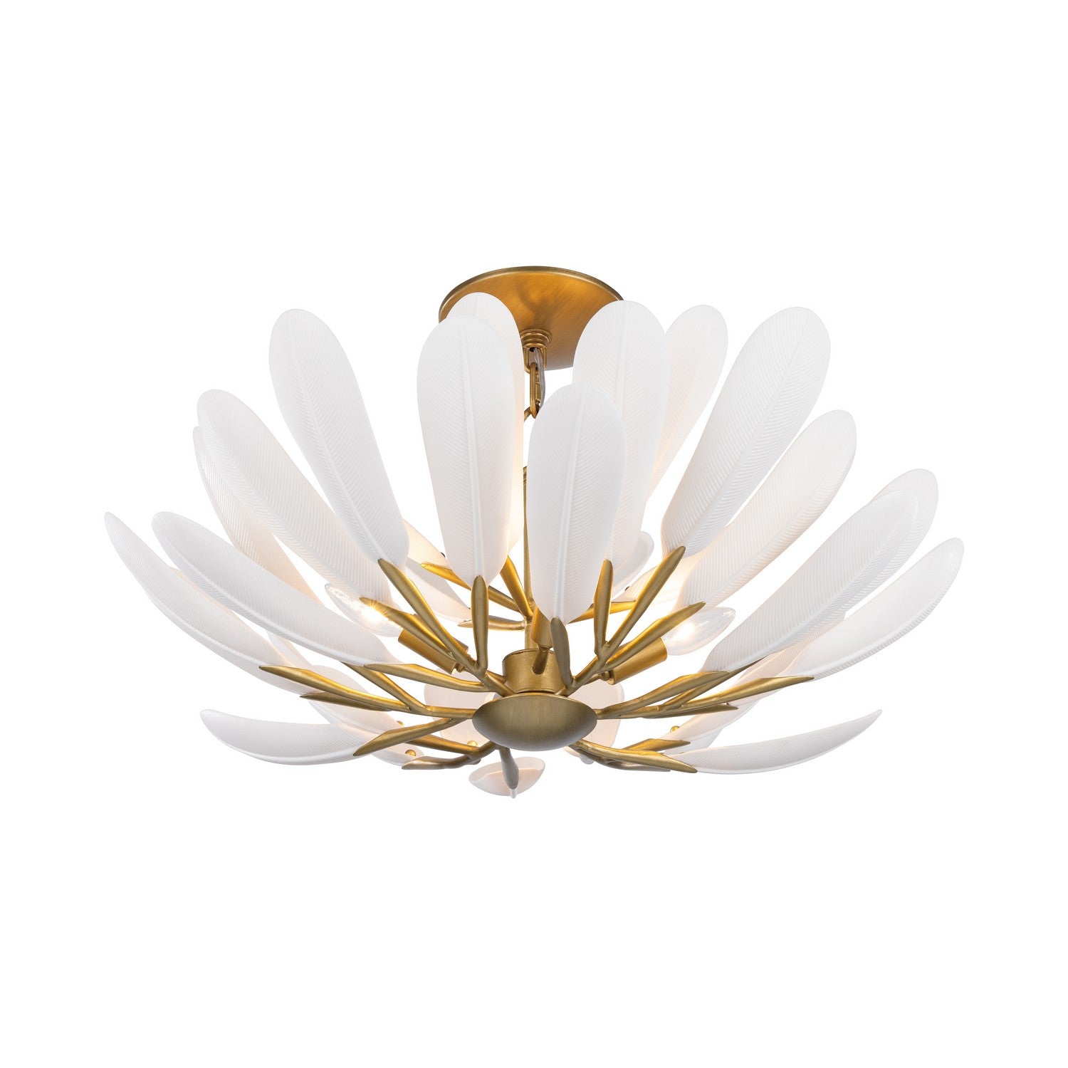 Metropolitan - N3424-870 - Four Light Semi-Flush Mount - Vellinor - Painted Legacy Brass