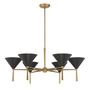 Minka-Lavery - 10316-855 - Six Light Chandelier - Cortan - Legacy Brass