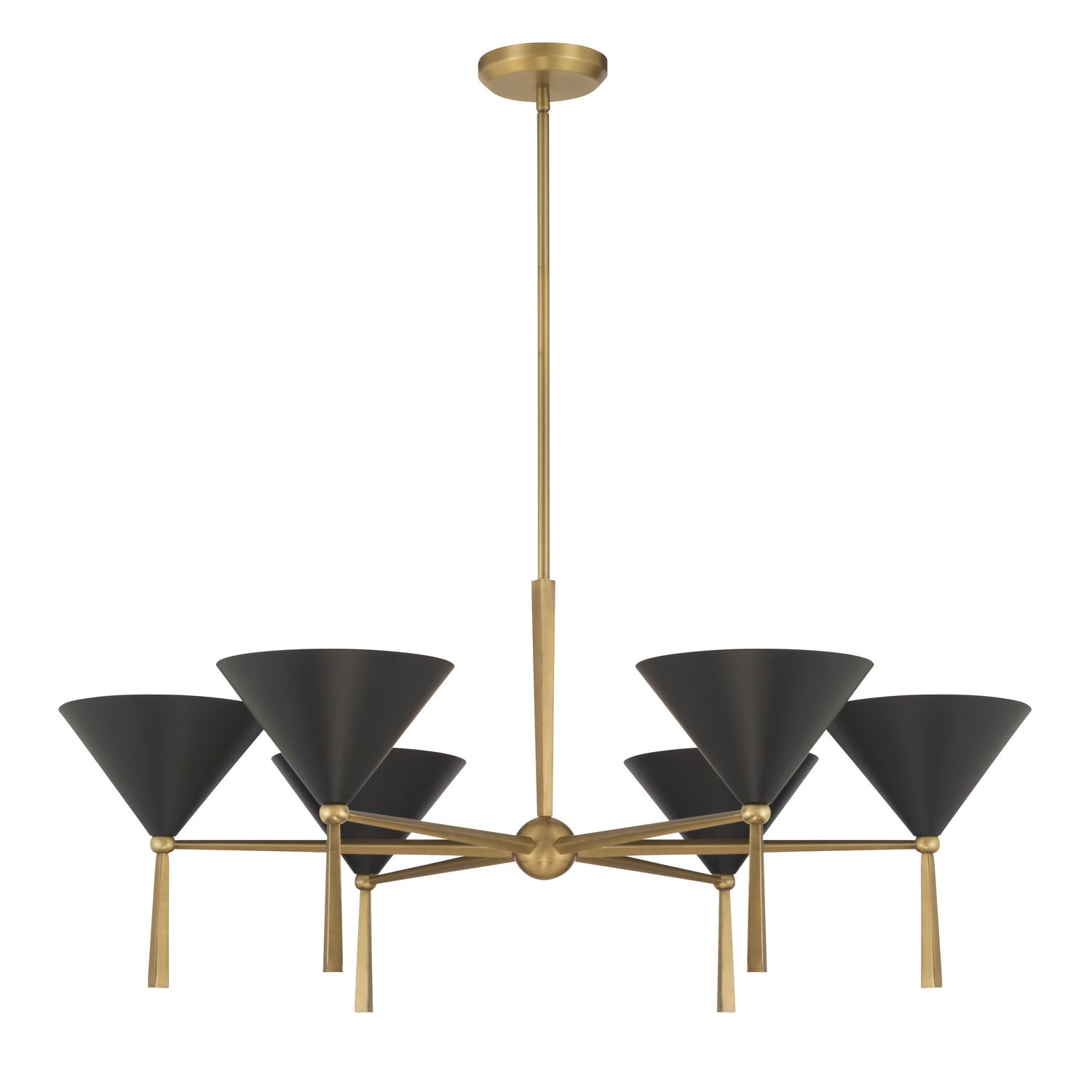 Minka-Lavery - 10316-855 - Six Light Chandelier - Cortan - Legacy Brass