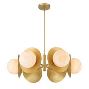 Minka-Lavery - 10386-732 - Six Light Pendant - Olenne - Legacy Brass