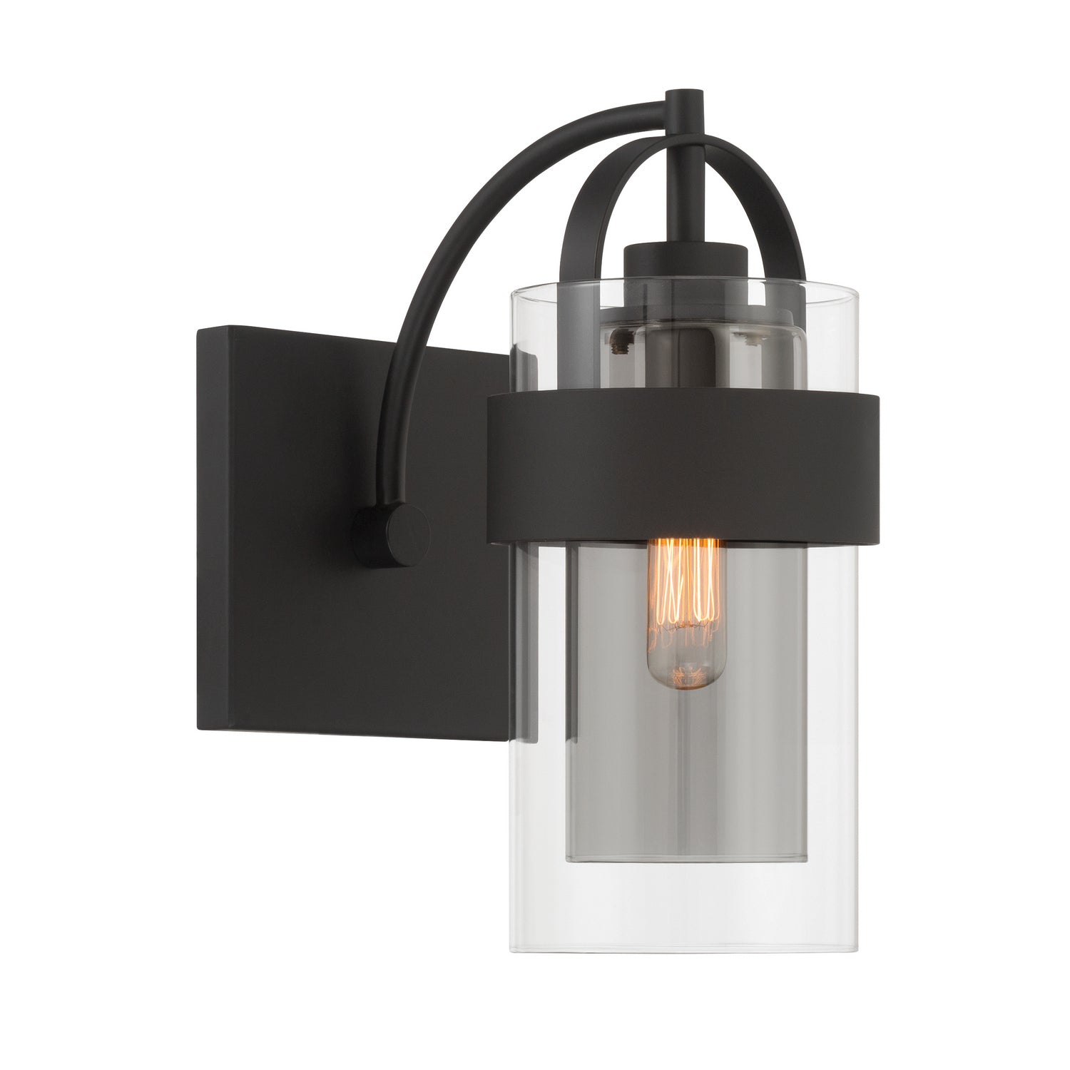 Minka-Lavery - 1911-899 - One Light Bath Sconce - Ravik - Dark Matte Black
