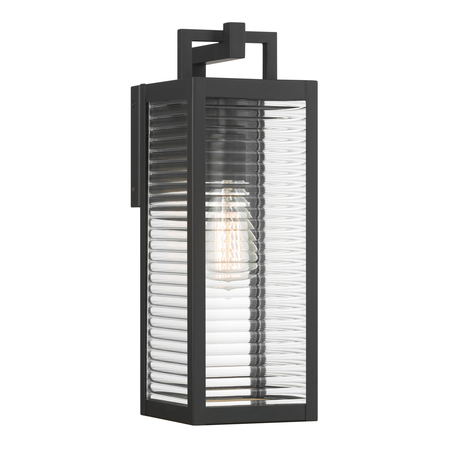 Minka-Lavery - 78201-899 - One Light Outdoor Wall Sconce - Edgewood - Dark Matte Black