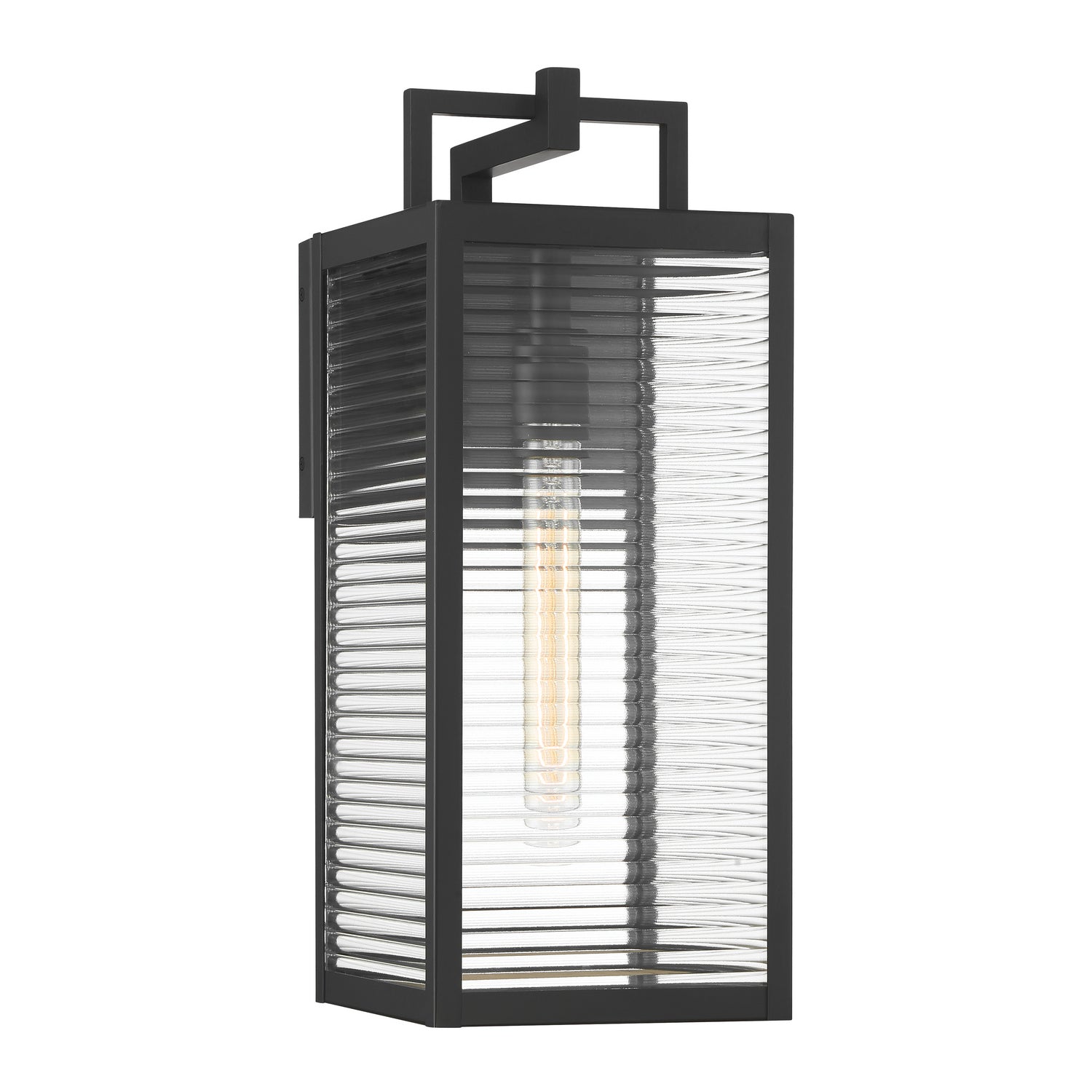 Minka-Lavery - 78202-899 - One Light Outdoor Wall Sconce - Edgewood - Dark Matte Black
