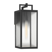 Minka-Lavery - 78202-899 - One Light Outdoor Wall Sconce - Edgewood - Dark Matte Black