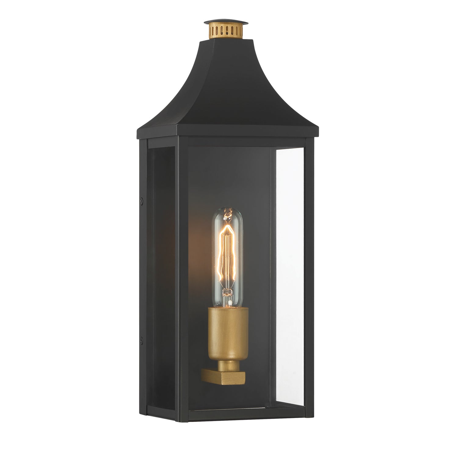 Minka-Lavery - 78301-734 - One Light Outdoor Wall Lantern - Hurstborne - Dark Matte Black
