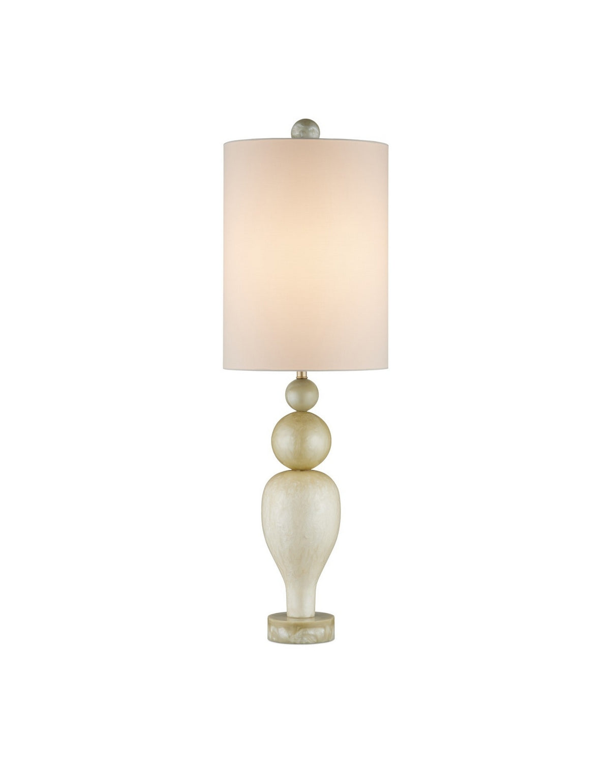 Currey and Company - 6000-1038 - One Light Table Lamp - Hutson - Warm Ivory/Light Olive