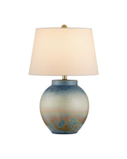 Currey and Company - 6000-1039 - One Light Table Lamp - Dawning - Yellow/Blue