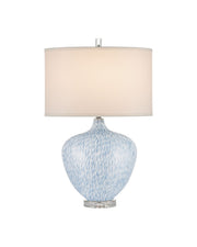 Currey and Company - 6000-1040 - One Light Table Lamp - Tinney - Blue/Clear