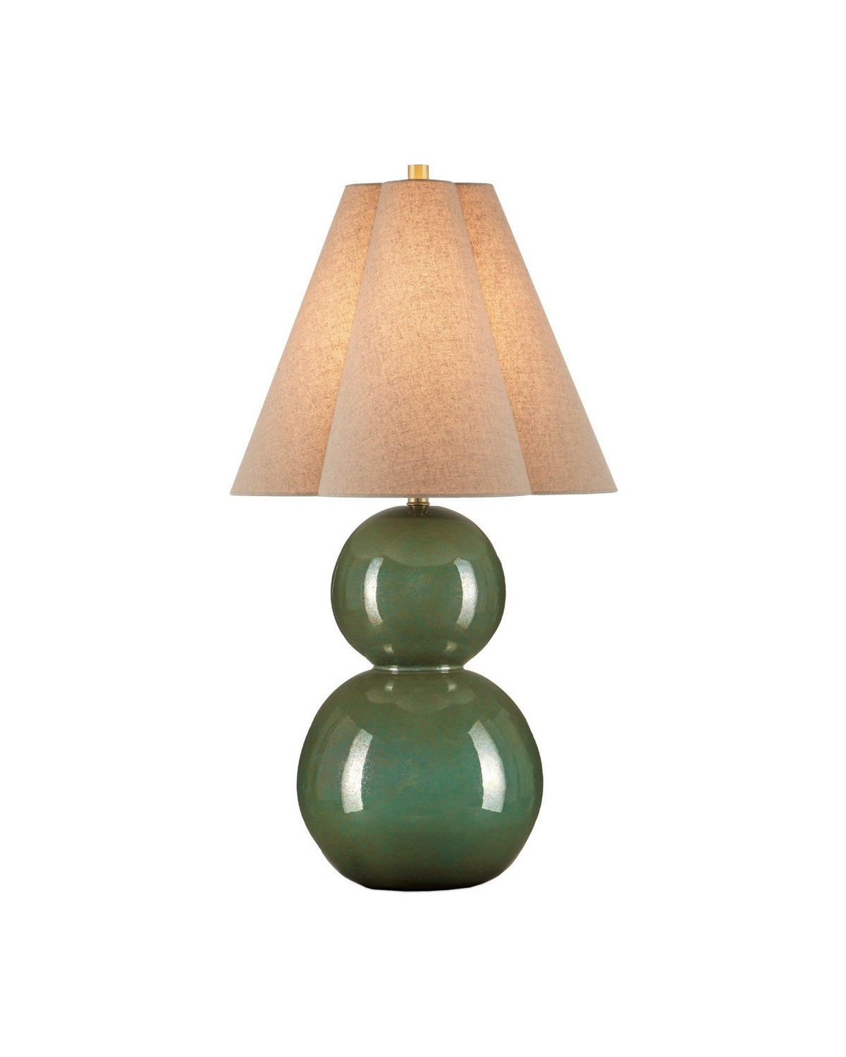 Currey and Company - 6000-1041 - One Light Table Lamp - Kindred - Green