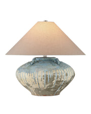 Currey and Company - 6000-1044 - One Light Table Lamp - Catania - Antique White/Blue Drip