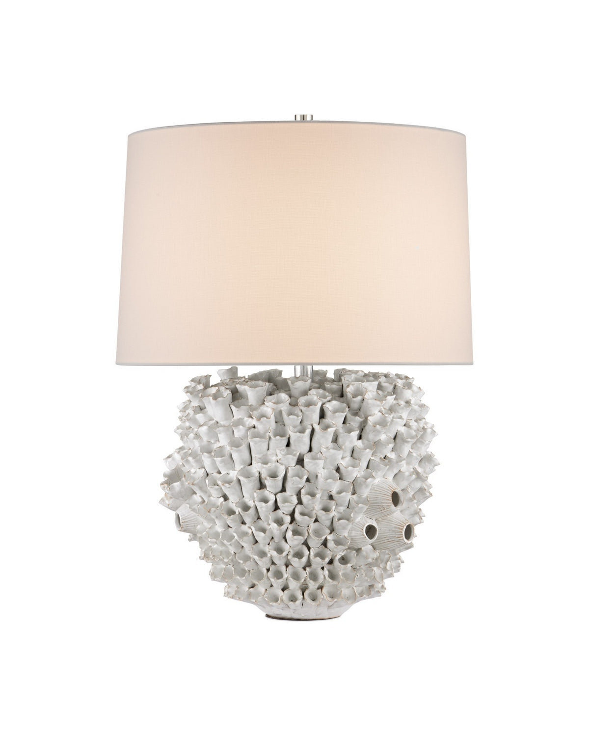 Currey and Company - 6000-1045 - One Light Table Lamp - Manitapi - White