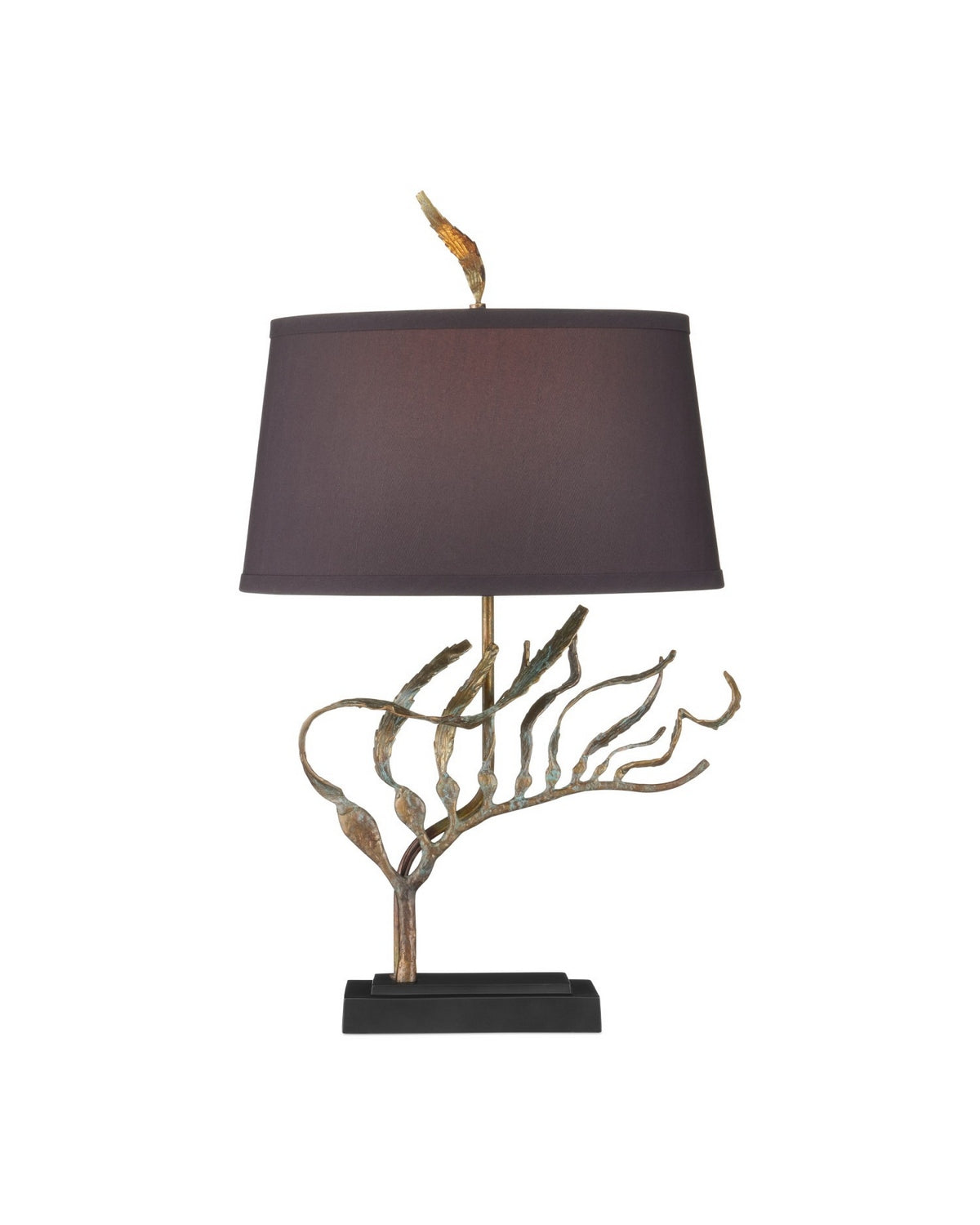 Currey and Company - 6000-1046 - One Light Table Lamp - Latissima - Verdigris/Black