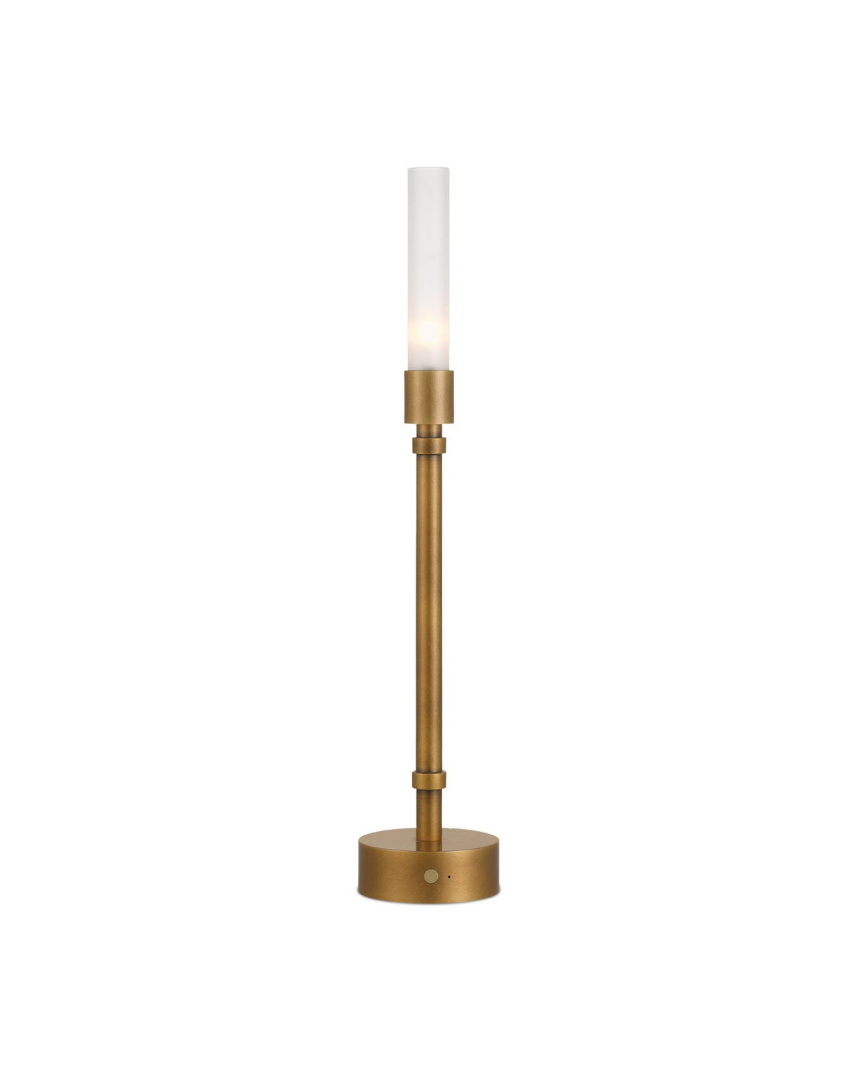 Currey and Company - 6700-0013 - One Light Table Lamp - Paseo - Polished Antique Brass/Frosted
