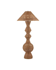Currey and Company - 8000-0172 - Three Light Floor Lamp - Nirvana - Natural