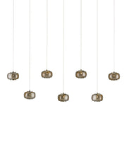 Currey and Company - 9000-1057 - Seven Light Pendant - Pepper - Nickel/Silver