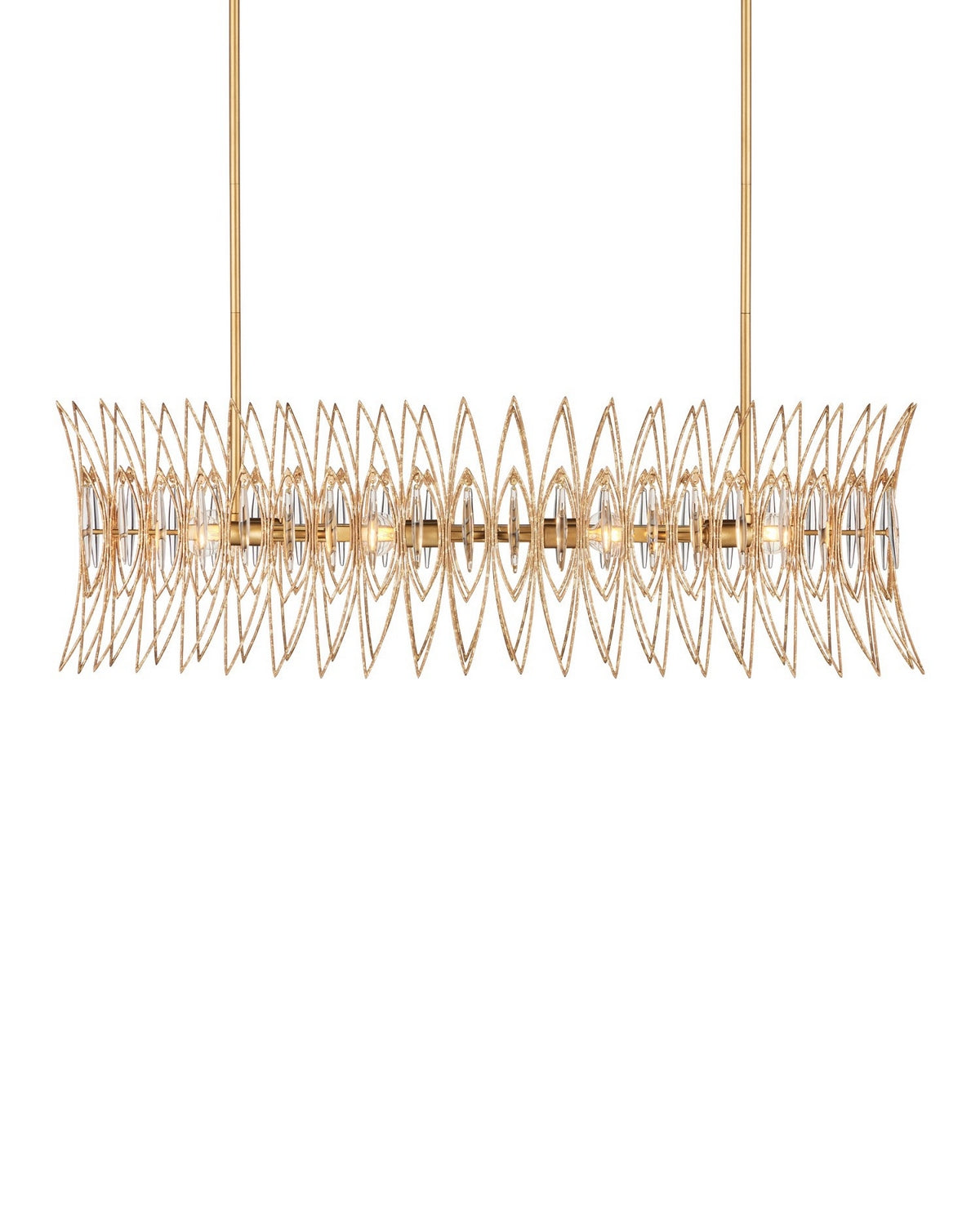 Currey and Company - 9000-1286 - Eight Light Chandelier - Marquise - Clear/Luxor Gold