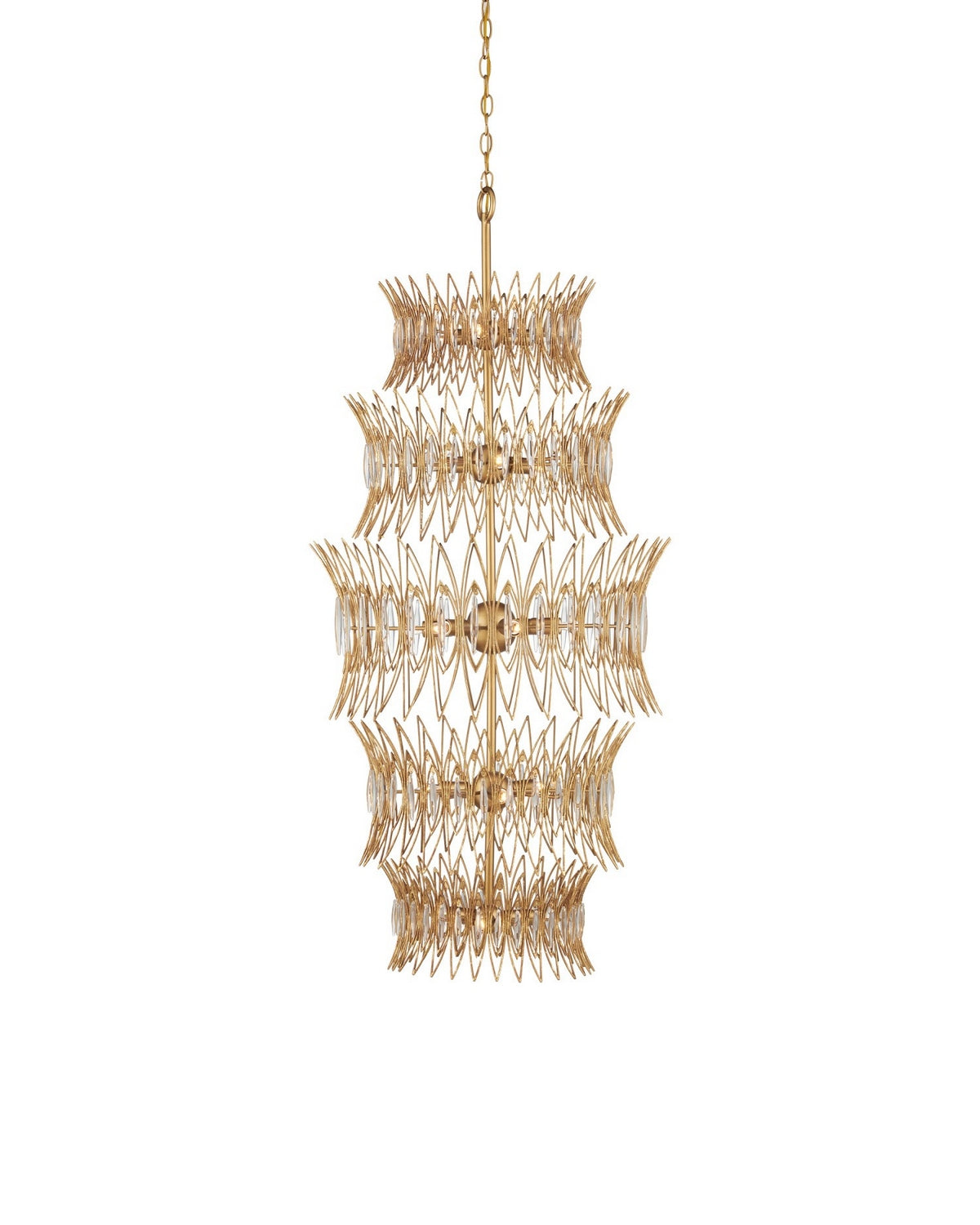 Currey and Company - 9000-1288 - 18 Light Chandelier - Marquise - Clear/Luxor Gold