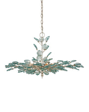 Currey and Company - 9000-1293 - Eight Light Chandelier - Baobab - Clear/Contemporary Silver Leaf/Contemporary Silver
