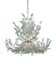 Currey and Company - 9000-1294 - 12 Light Chandelier - Baobab - Clear/Contemporary Silver Leaf/Contemporary Silver