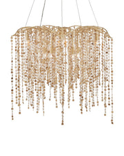 Currey and Company - 9000-1300 - Ten Light Chandelier - Kealia - Natural/Coco Cream
