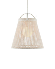 Currey and Company - 9000-1302 - One Light Pendant - Parnell - White/Frosted White/Gesso White