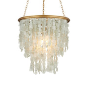 Currey and Company - 9000-1317 - One Light Chandelier - Verre de Mer - Seaglass/Contemporary Gold