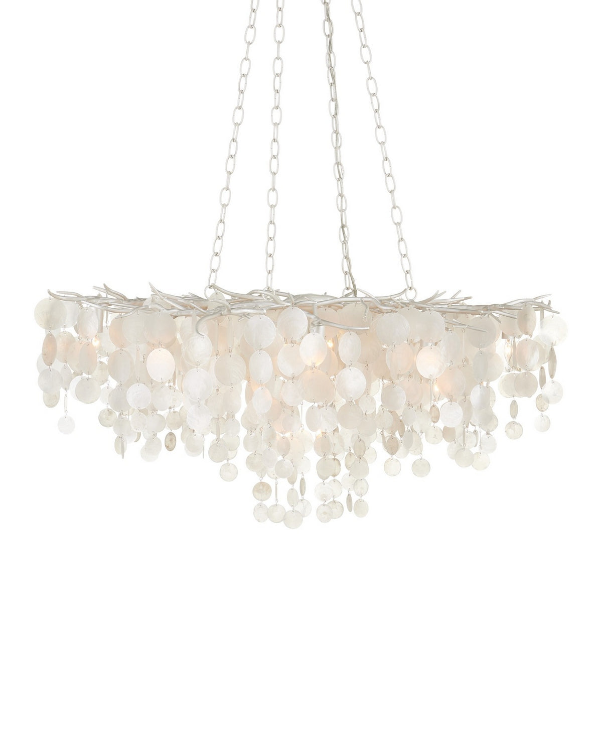 Currey and Company - 9000-1322 - 16 Light Chandelier - Lusso - Natural/Pearlized White