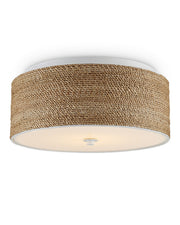 Currey and Company - 9999-0057 - LED Flush Mount - Coulton Rope - Natural/White