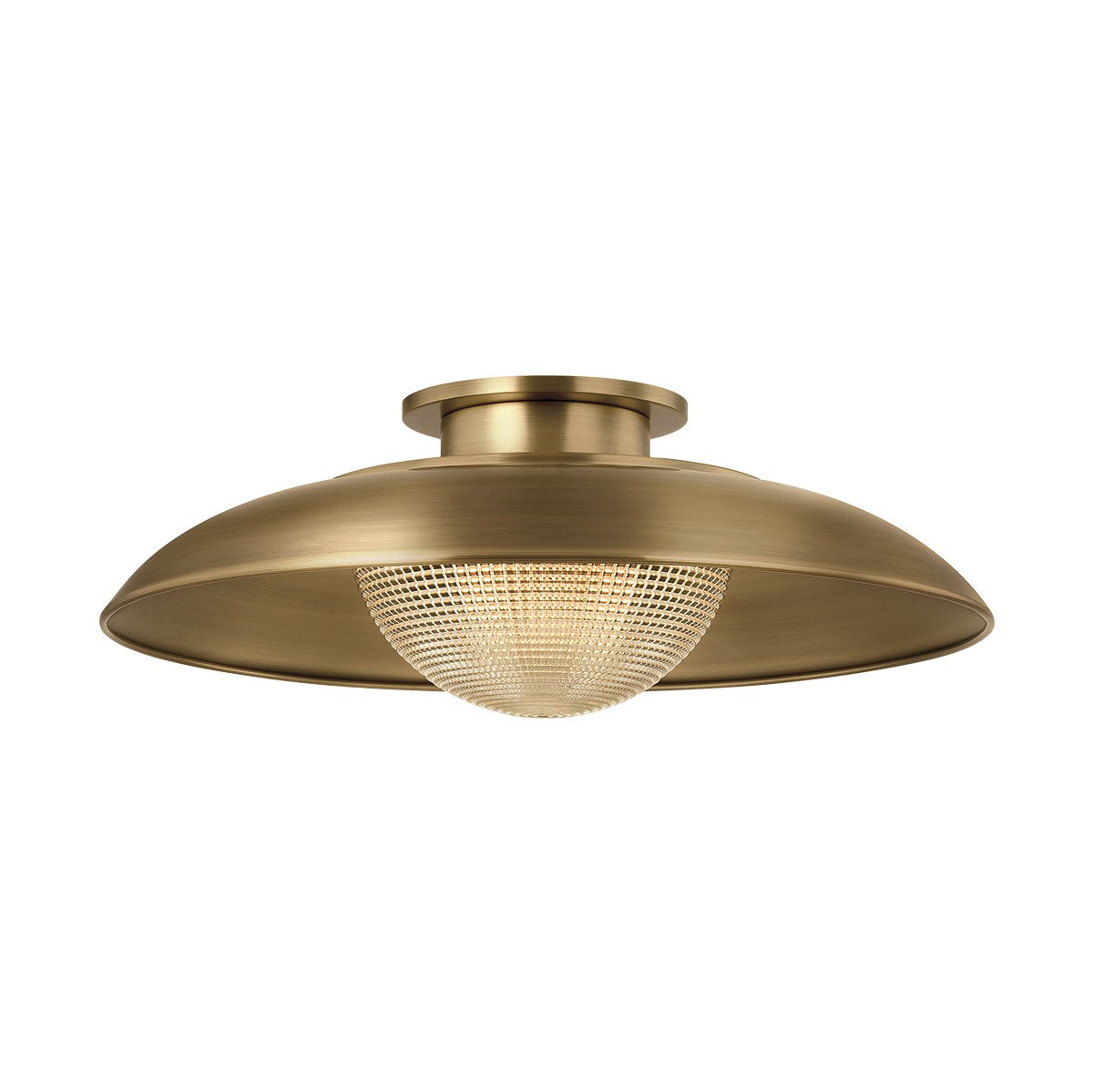 Troy Lighting - C4118-PBR - One Light Semi Flush Mount - Braxton - Patina Brass
