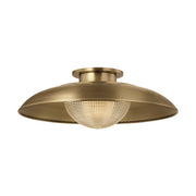 Troy Lighting - C4118-PBR - One Light Semi Flush Mount - Braxton - Patina Brass