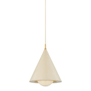 Mitzi - H1085701A-AGB/TBQ - One Light Pendant - Jolene - Aged Brass